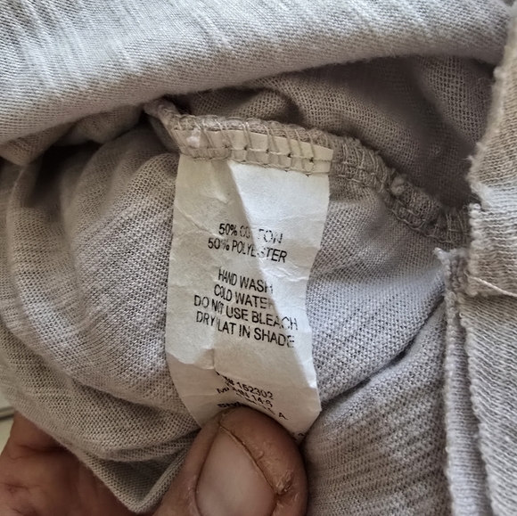 Pink Lily Gray Ruched T-Shirt Dress | Small - Picture 3 of 4